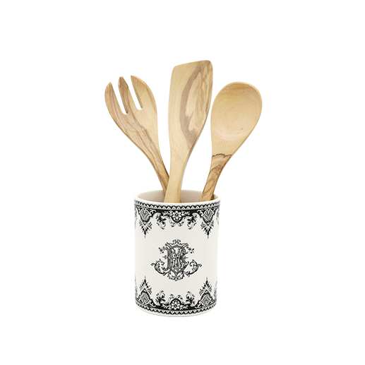 Kitchen utensil holder + utensils - Monogramme