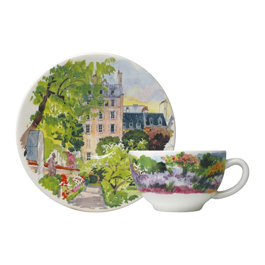 Box of 2 tea cup & saucer - Paris Giverny