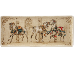 Oblong serving tray - Chevaux du vent
