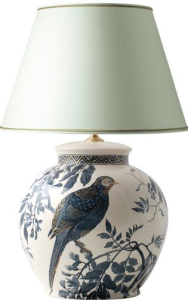 Lamp Cremone with lampshade - Vincennes or - H 54 cm