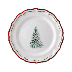 Coffret de 4 assiettes dessert - Filets de Noël