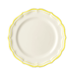 Coffret de 4 assiettes dessert - Filet citron