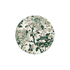 Assiette dessert - Pivoines Vertes