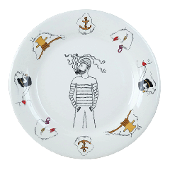 Coffret de 4 assiettes plates - La prestic ouiston