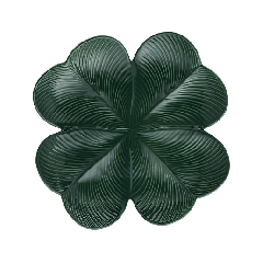 Centre de table Trèfle Émeraude - Jour de Chance