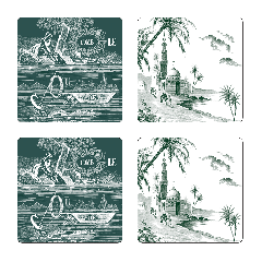 Coasters x4