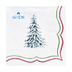 PAQUET DE 20 SERVIETTES - Filet Noël - 33 X 33 CM