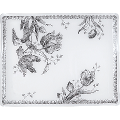 Plateau acrylique grand modèle - Tulipes