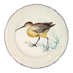 Assiette plate bécasse - Grands Oiseaux - Ø 26,3 cm