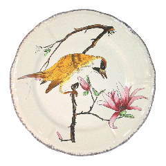 Assiette plate pivert - Grands Oiseaux - Ø 26,3 cm