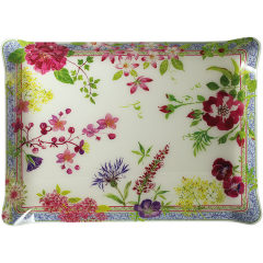 Grand plateau en acrylique  - Millefleurs - 46,4 X 36,4 CM