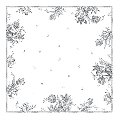 Nappe carrée - Tulipes