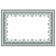 Nappe rectangulaire - Les dépareillées vert - 170 x 250 cm