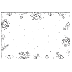Nappe rectangulaire - Tulipes