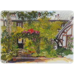 GRAND PLATEAU ACRYLIQUE - PARIS GIVERNY - 46,4 X 36,4 CM