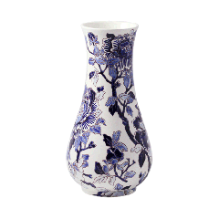 Petit vase musée - Pivoines Bleues