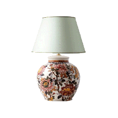 Lampe Crémone - Pivoines