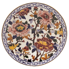 Plat à gâteaux - Pivoines