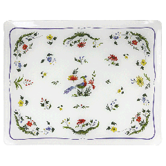 Plateau acrylique grand modèle - Oiseaux de paradis