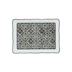 Petit plateau rectangulaire - Dominoté