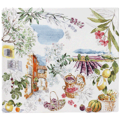 Square plate - Provence 