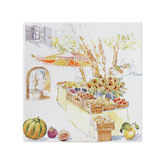 Square plate small - Provence