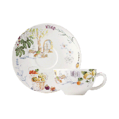 Box of 2 breakfast cups & saucers - Provence