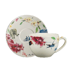 Tasse & soucoupe à déjeuner Jumbo - Route des Indes