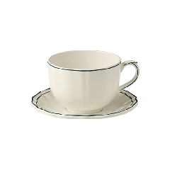 Tasse et soucoupe à déjeuner Jumbo - Filet Acapulco