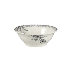 Cereal bowl - Tulipes Noires - 35 cl. Ø 17,7 cm