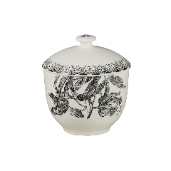 Sugar bowl - Tulipes Noires - 21,5 cl