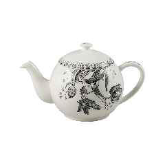 Teapot - Tulipes Noires - 1 L 10. H 14 cm