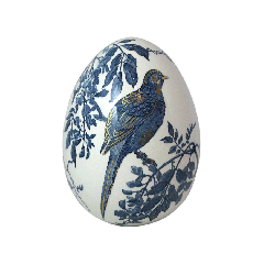Egg large - Vincennes or - H 25 cm - Ø 18,5 cm
