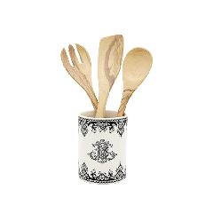 Kitchen utensil holder + utensils - Monogramme